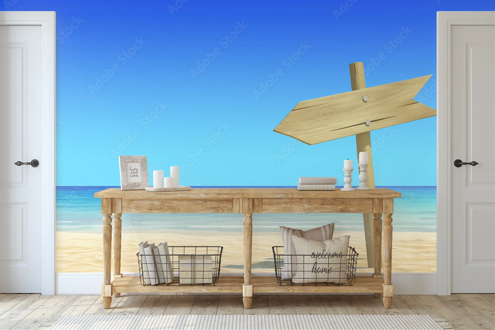 Wakacyjny raj na błękitnej plaży