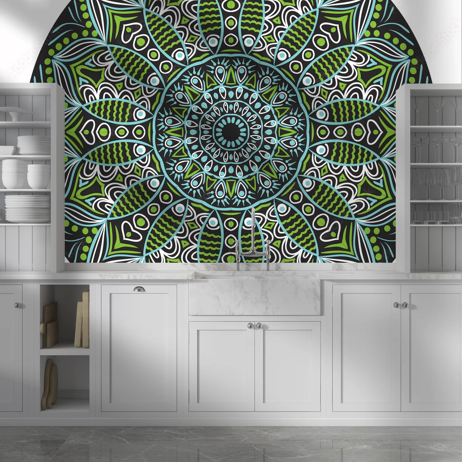 Ornamentalne okręgi w eleganckiej harmonii