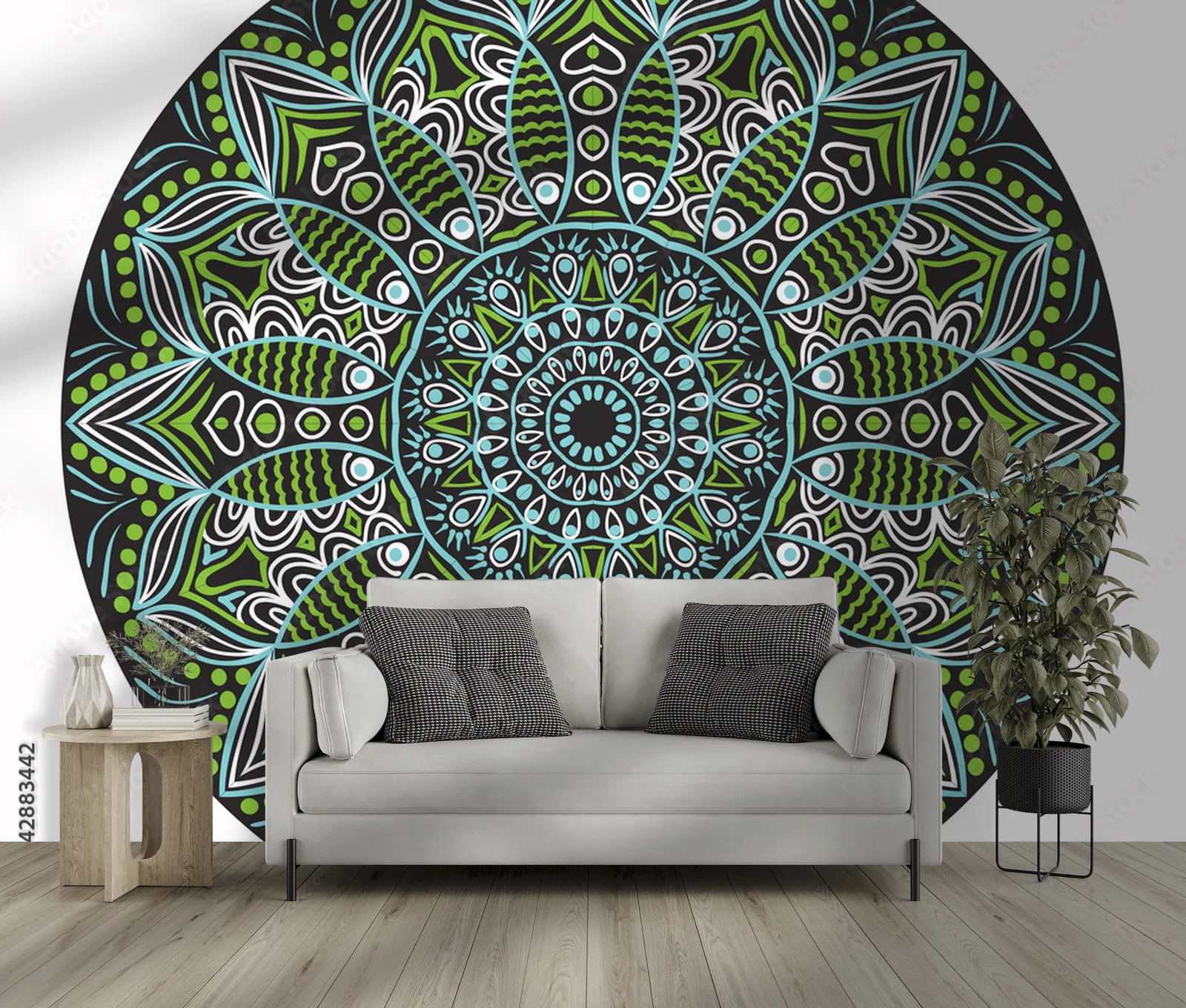 Ornamentalne okręgi w eleganckiej harmonii
