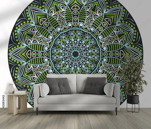 Ornamentalne okręgi w eleganckiej harmonii
