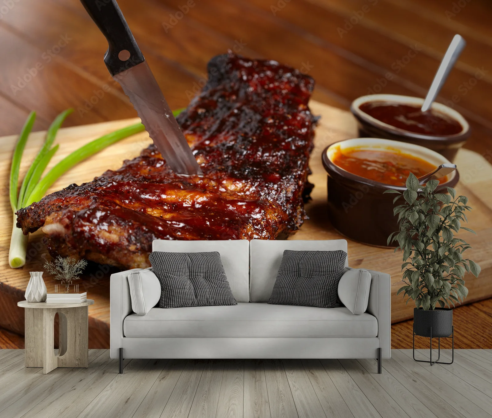 Aromatyczne żeberka BBQ w rustykalnym stylu