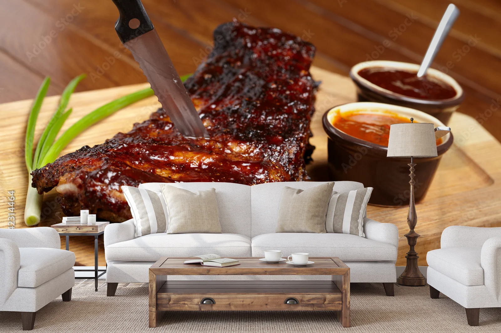 Aromatyczne żeberka BBQ w rustykalnym stylu