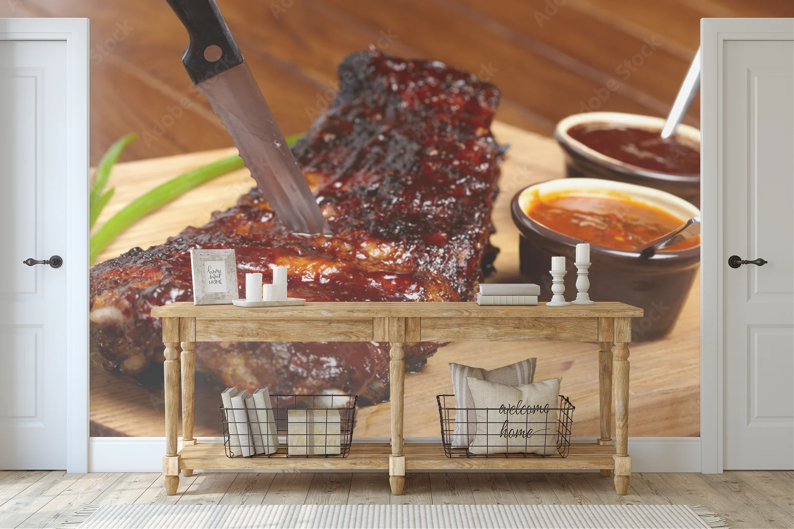 Aromatyczne żeberka BBQ w rustykalnym stylu