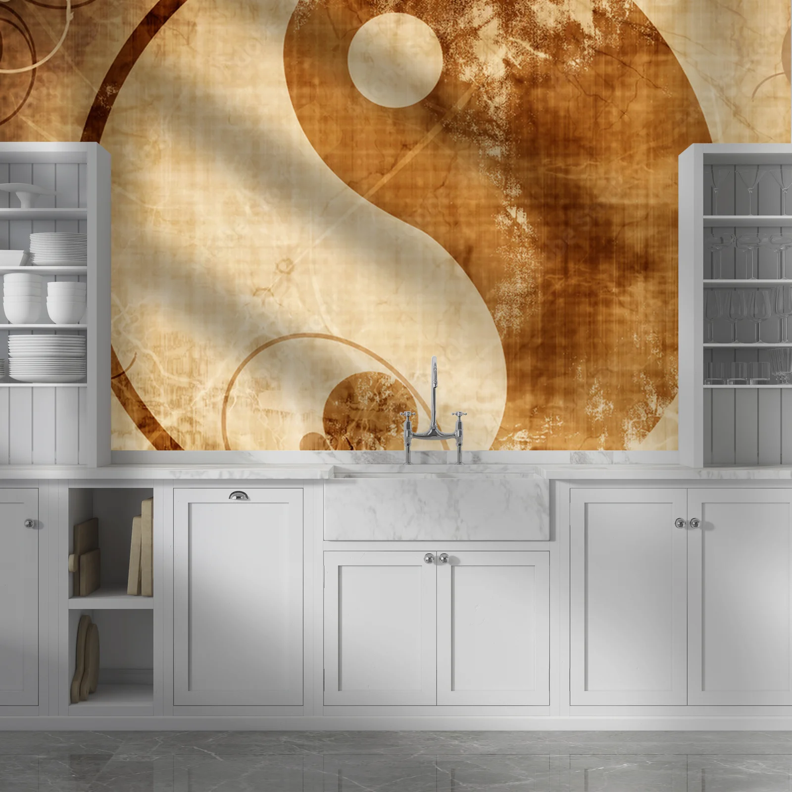 Harmonia w lśniących odcieniach yin yang