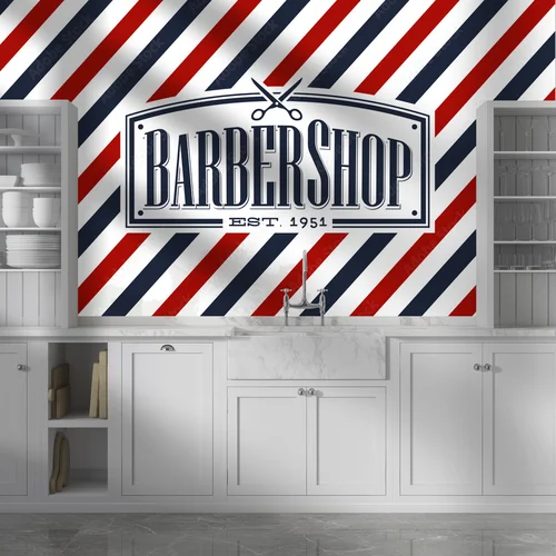 Elegancka nostalgiczna aranżacja w barbershopie