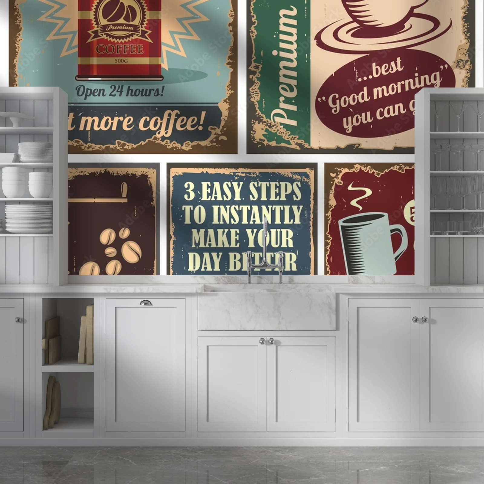 Vintage coffee posters: nostalgiczne piękno i styl