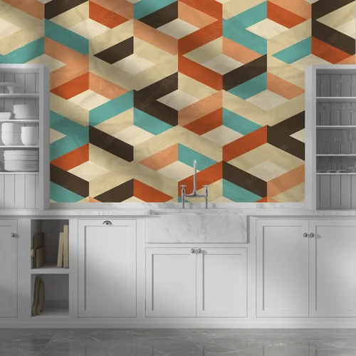 Geometryczna harmonia w vintage'owym stylu