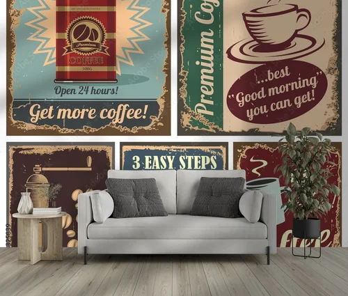 Vintage coffee posters: nostalgiczne piękno i styl