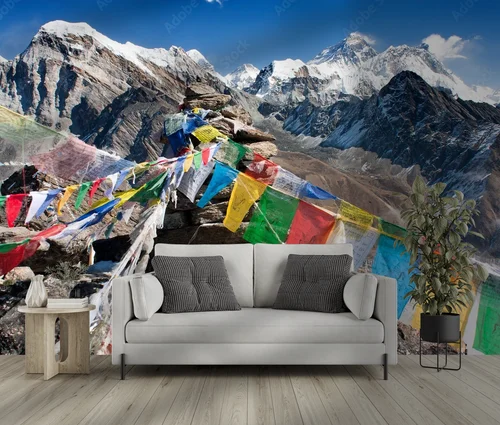 Niebiańska panorama Everestu z Gokyo Ri