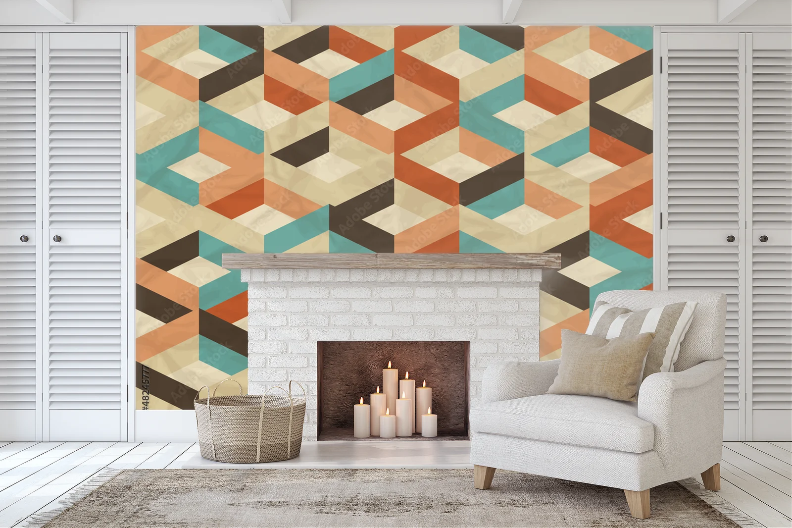 Geometryczna harmonia w vintage'owym stylu