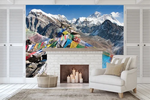 Niebiańska panorama Everestu z Gokyo Ri