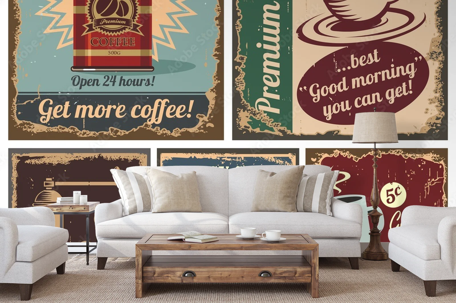 Vintage coffee posters: nostalgiczne piękno i styl