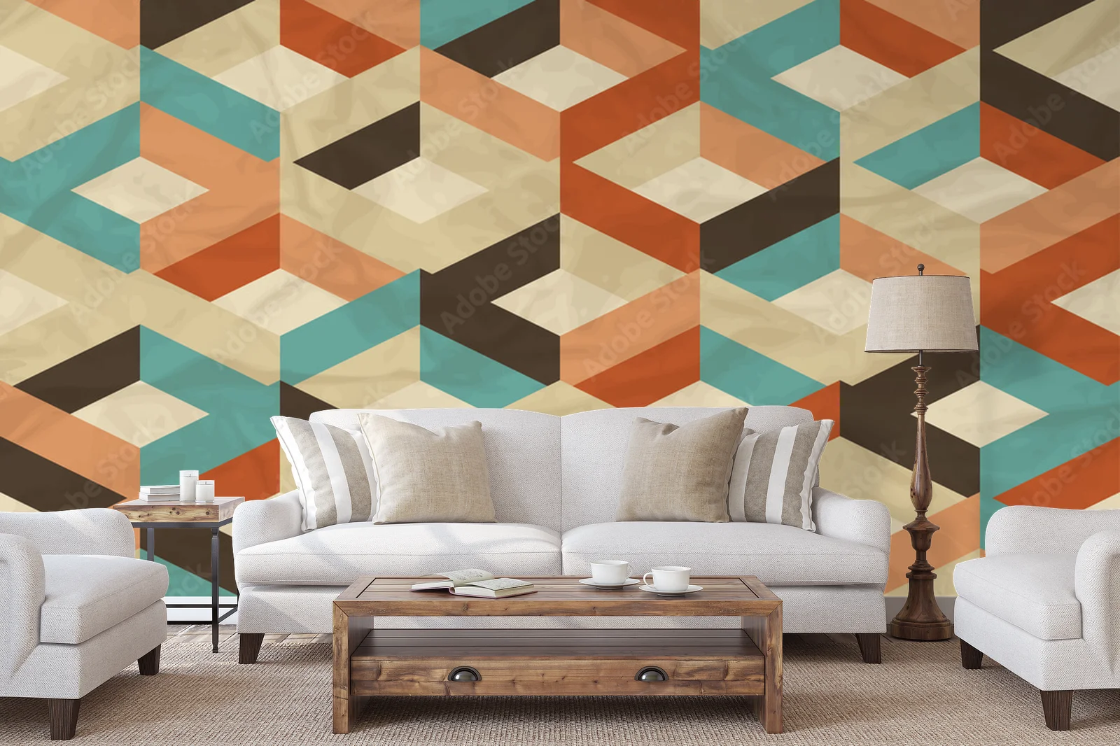 Geometryczna harmonia w vintage'owym stylu