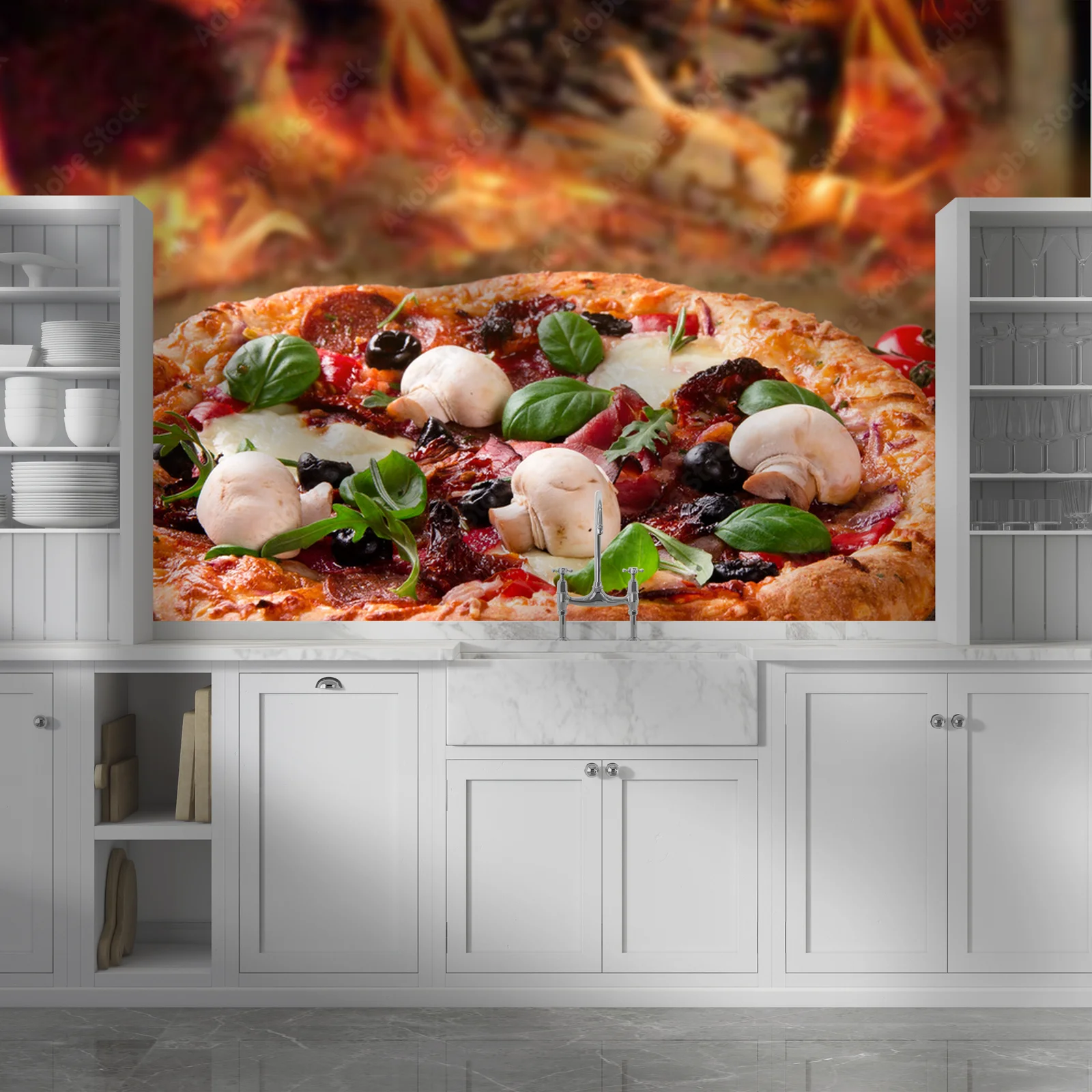 Niezapomniana włoska pizza na rustykalnym stole