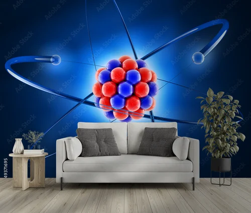 Trójwymiarowa harmonia atomów w głębokich odcieniach