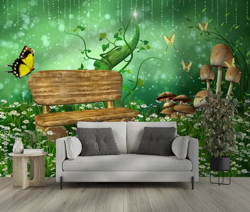 Magiczna przestrzeń pełna zieleni i fantazji