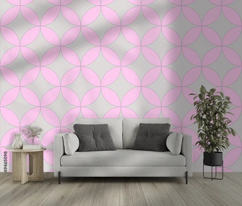 Abstrakcyjne geometryczne kompozycje w pastelowych odcieniach