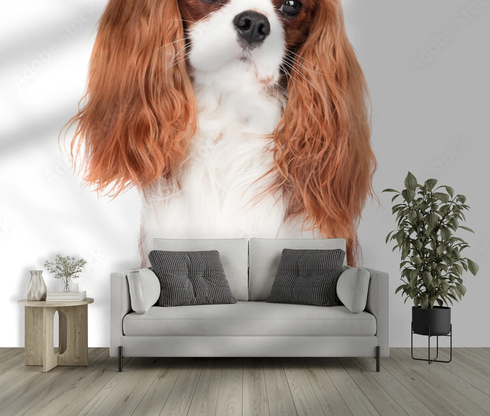 Uroczy portret spaniela w subtelnych tonacjach