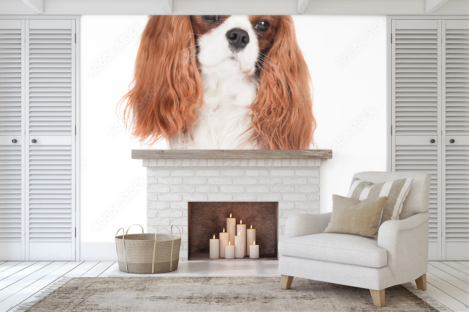 Uroczy portret spaniela w subtelnych tonacjach