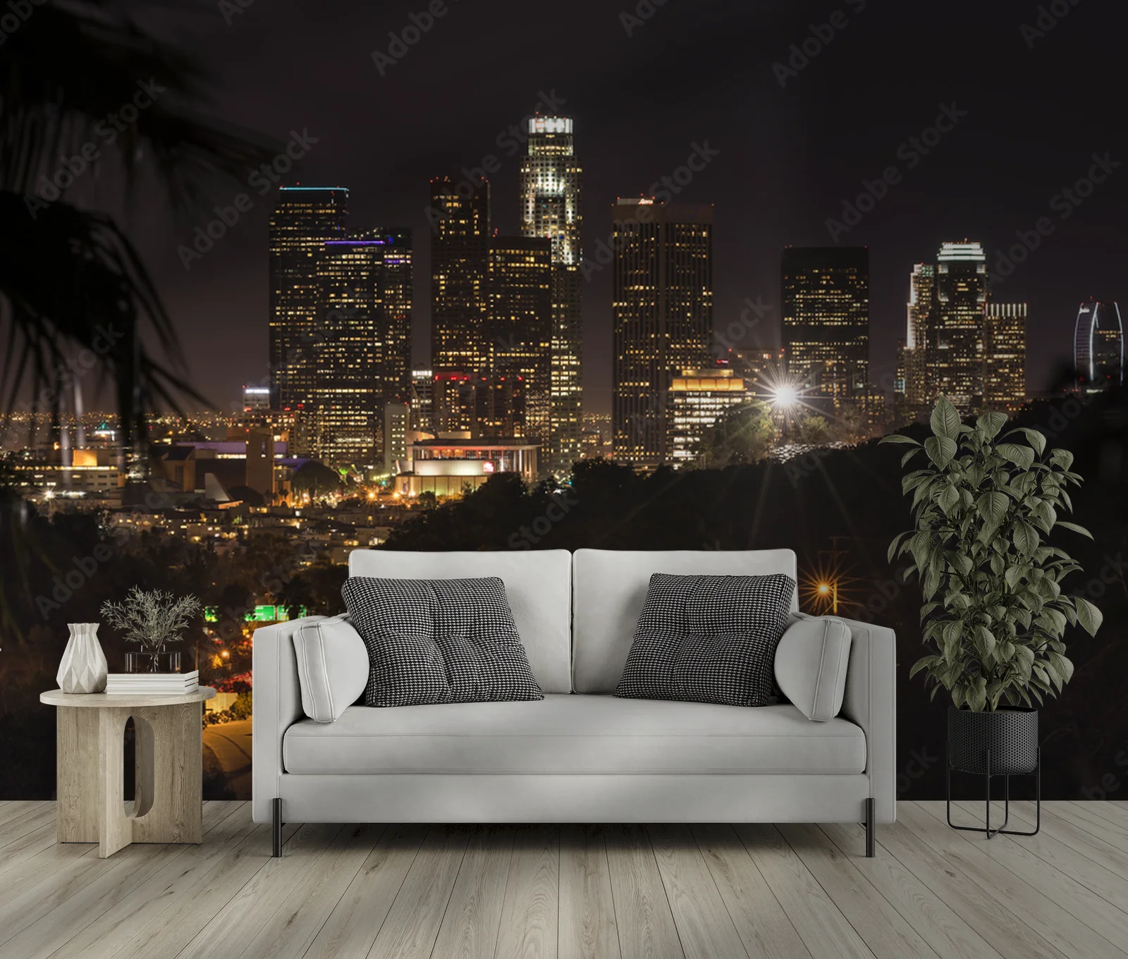 Nocne Los Angeles w romantycznych odcieniach