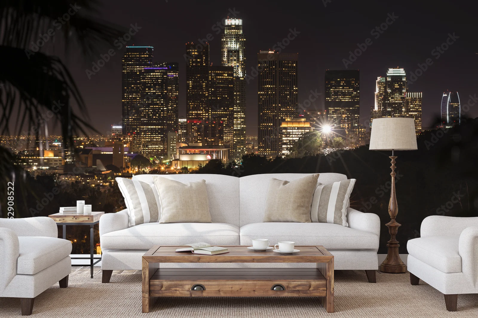 Nocne Los Angeles w romantycznych odcieniach