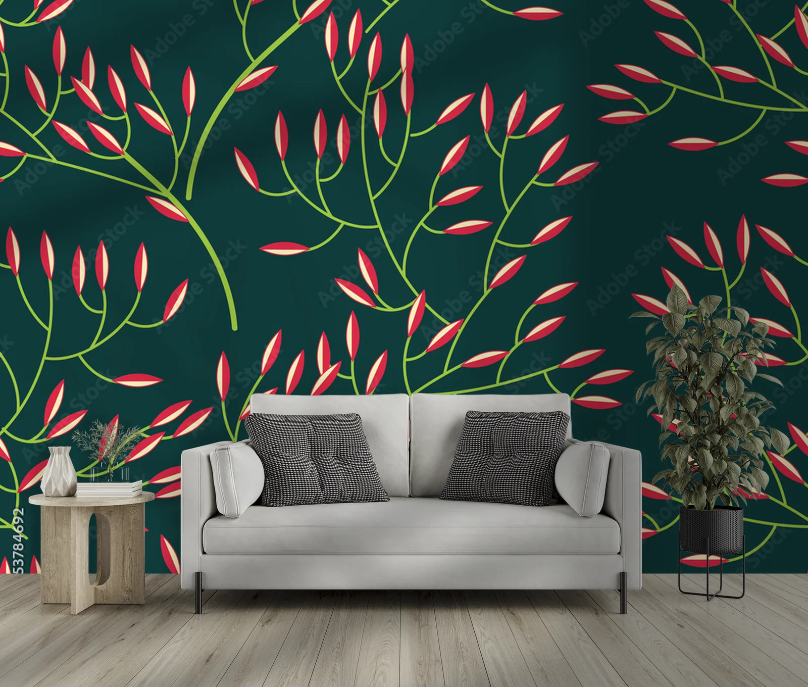 Floralna aranżacja w głębokich, leśnych barwach