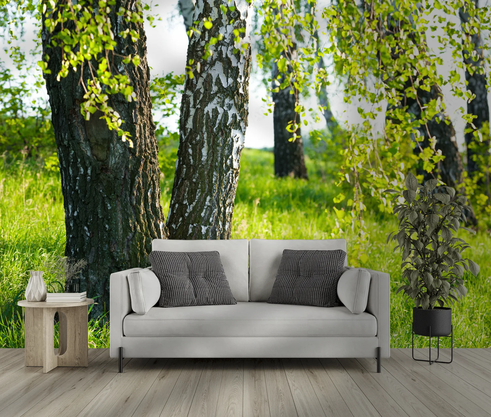 Biel birczanowego gaju w letniej harmonii