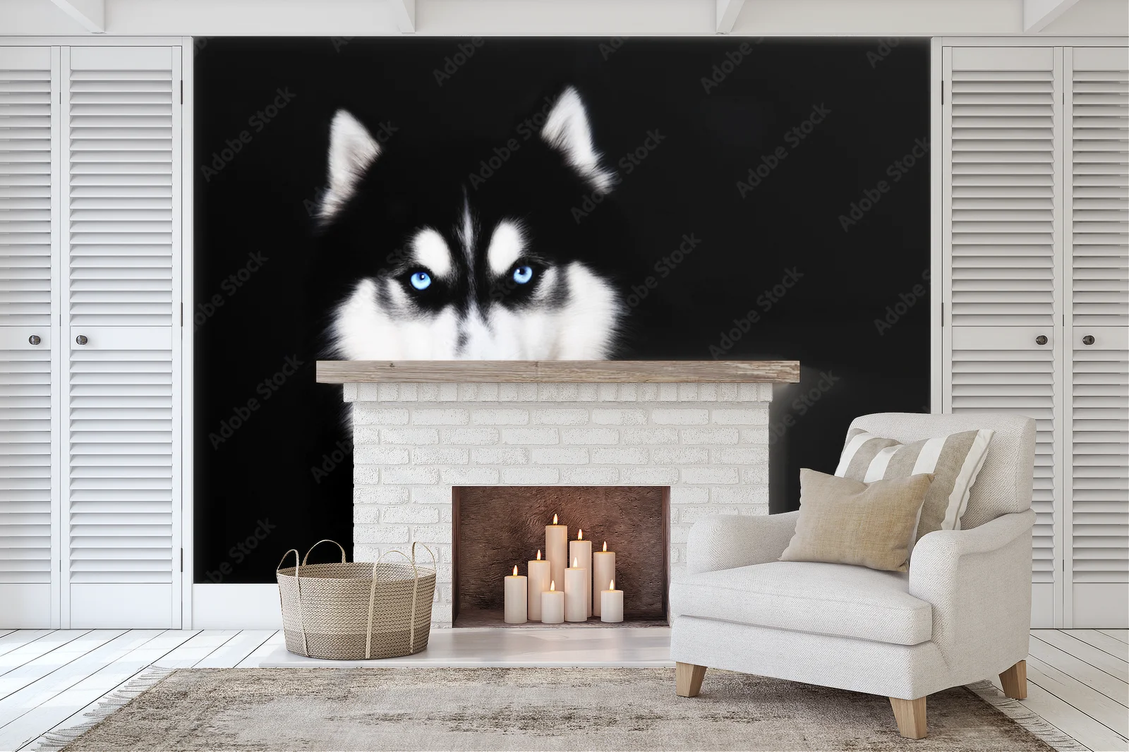 Nieziemskie spojrzenia: niebieskie oczy husky