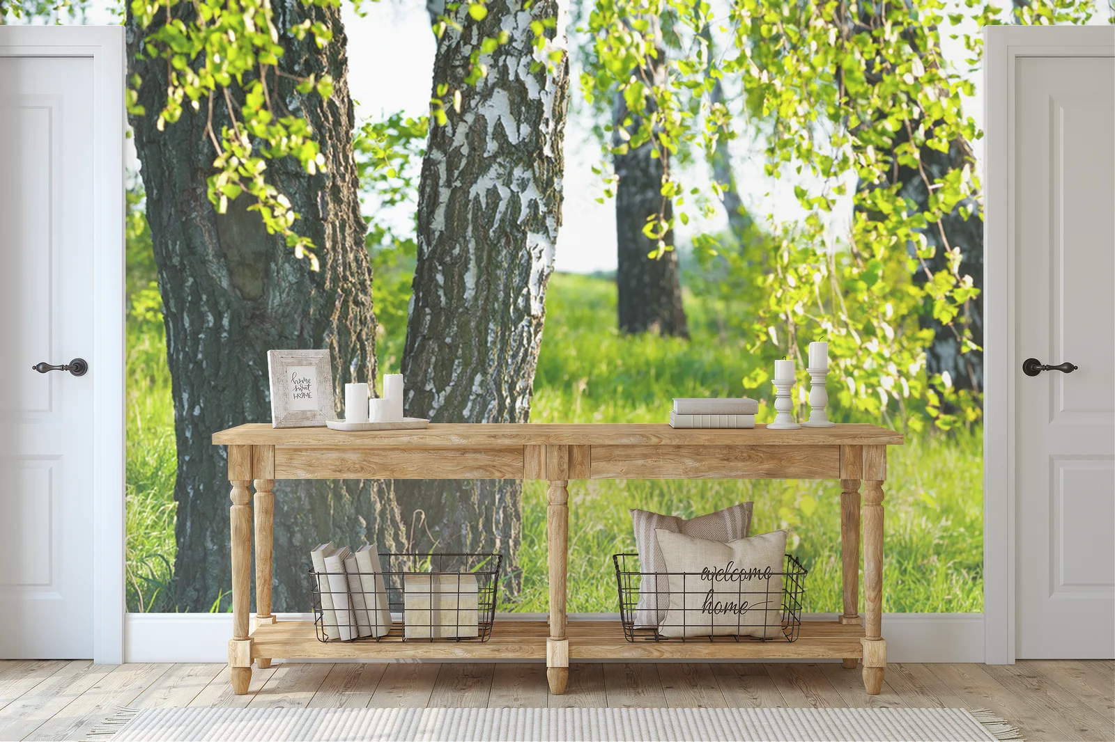 Biel birczanowego gaju w letniej harmonii