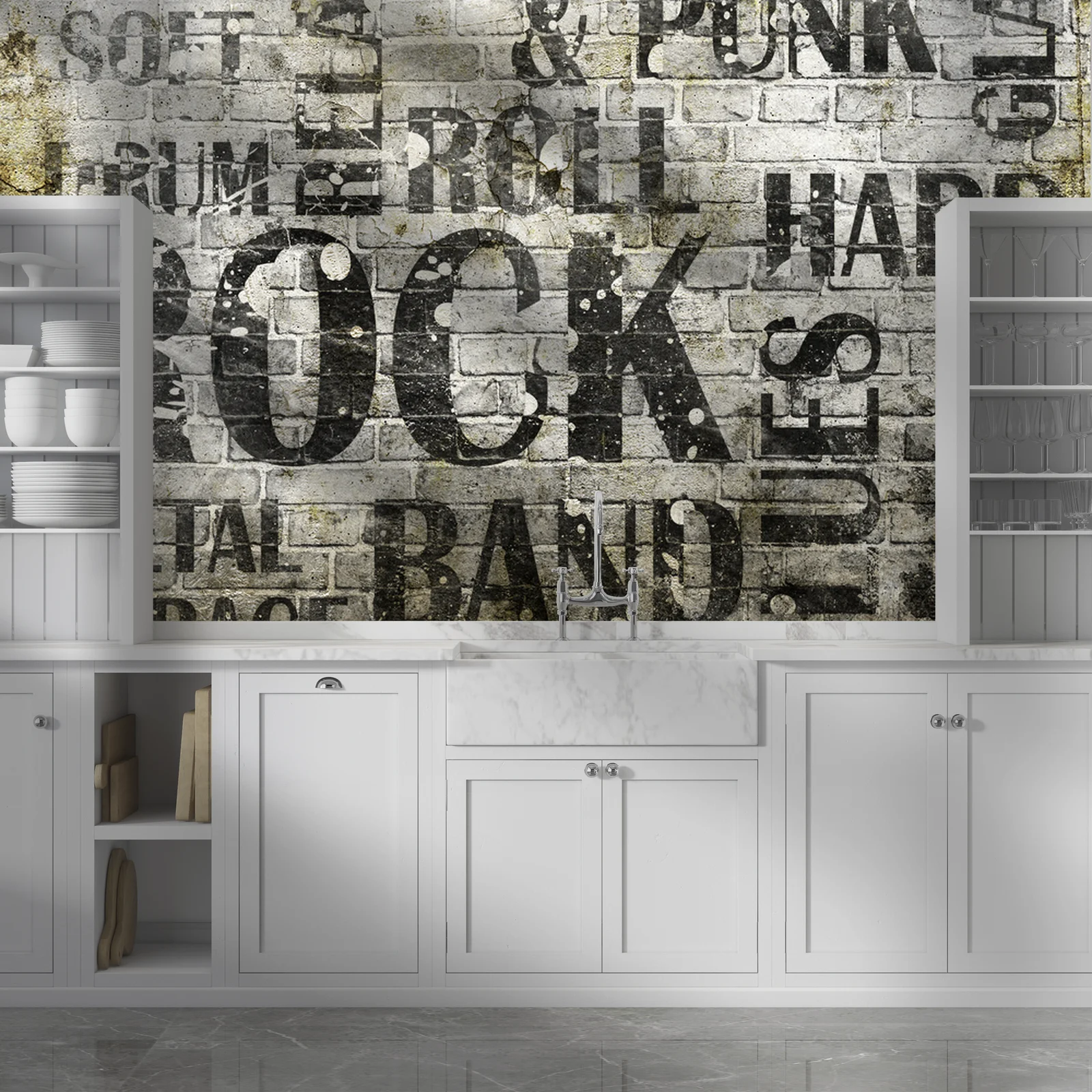 Grunge'owy plakat rockowej energii