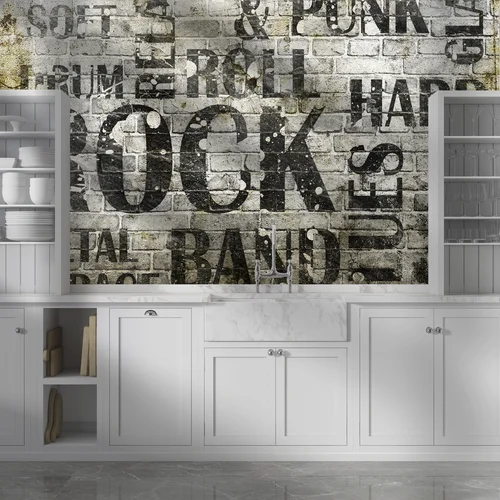 Grunge'owy plakat rockowej energii