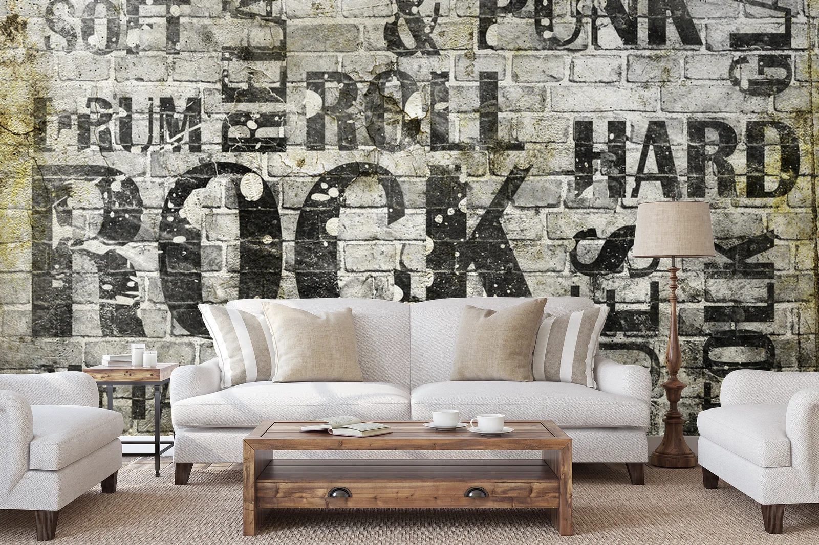 Grunge'owy plakat rockowej energii