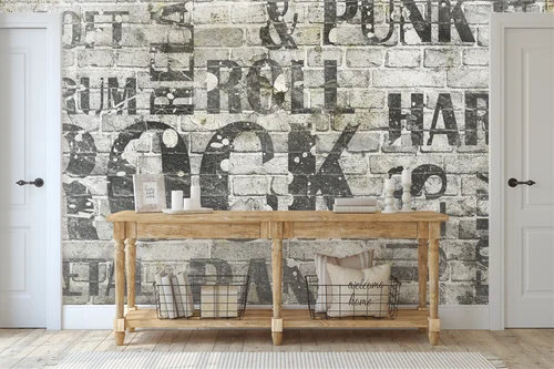 Grunge'owy plakat rockowej energii