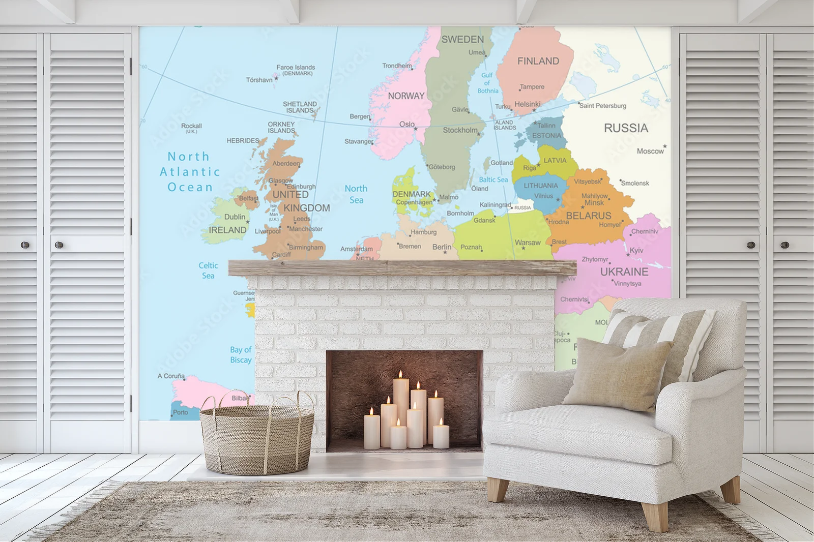 Europejska mozaika w pastelowych odcieniach