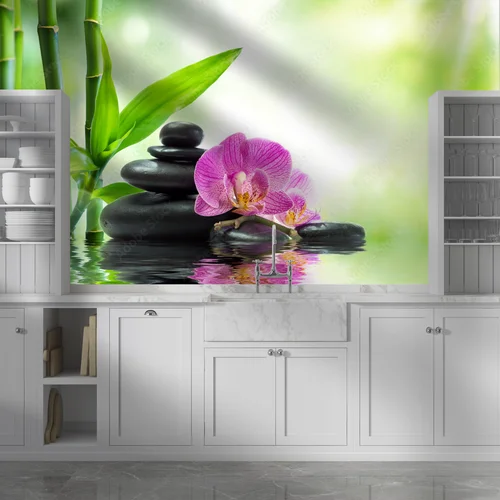 Harmonia natury: orchidee w spokoju wody