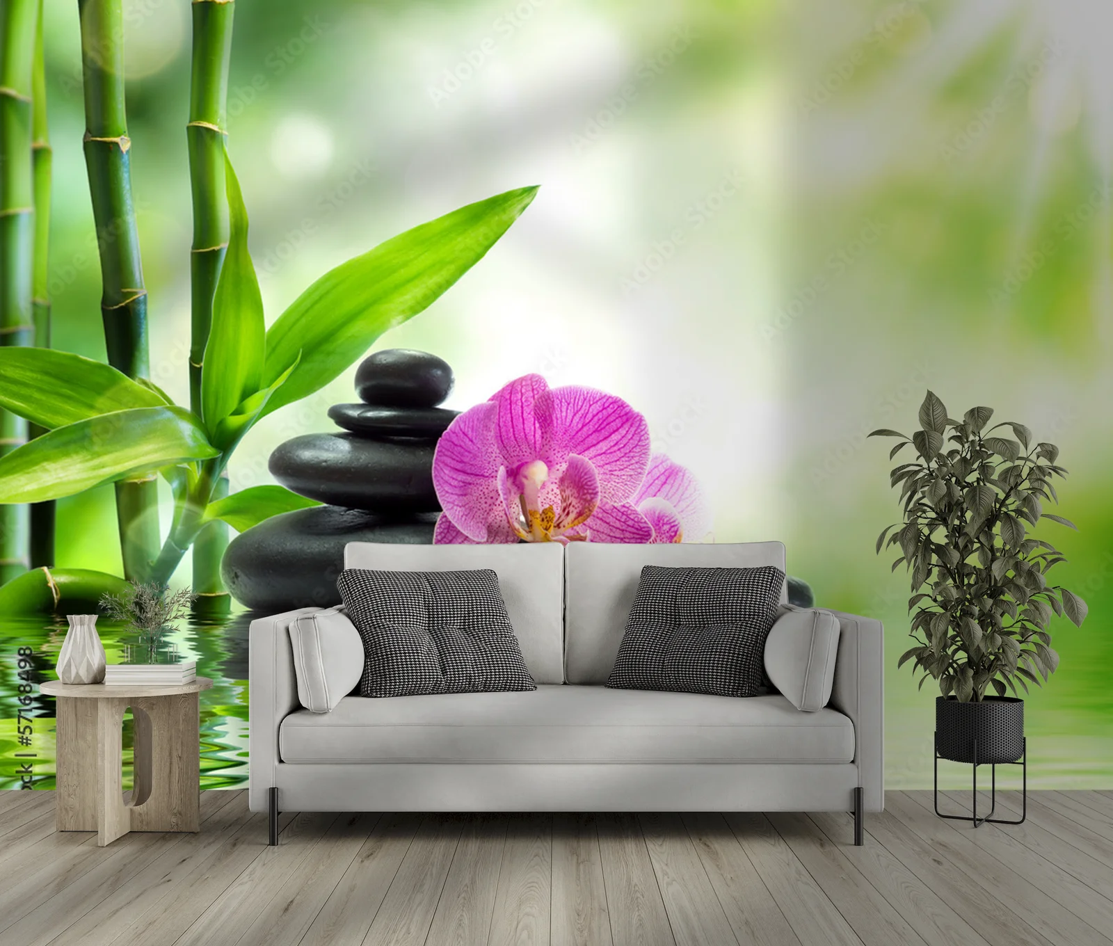 Harmonia natury: orchidee w spokoju wody