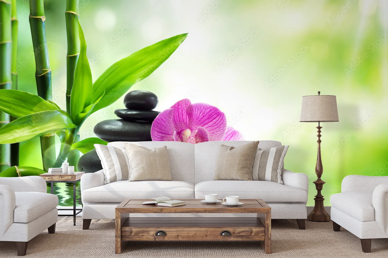 Harmonia natury: orchidee w spokoju wody