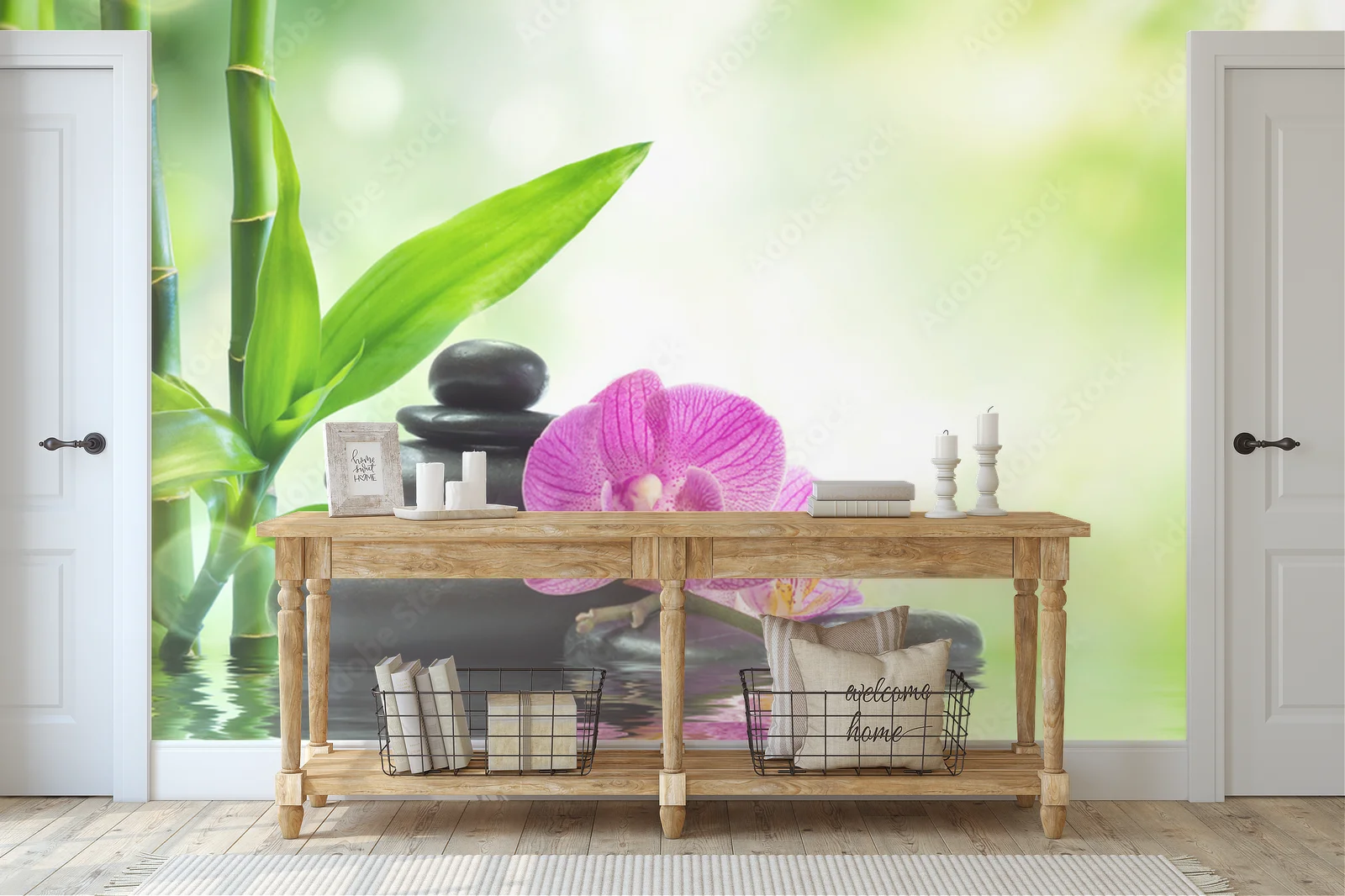 Harmonia natury: orchidee w spokoju wody