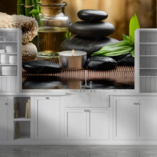 Relaksująca kompozycja zen w naturalnych odcieniach