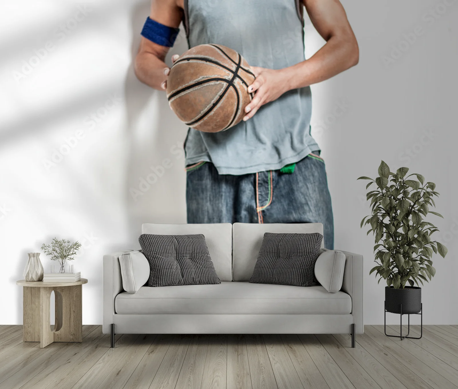 Dynamiczny portret młodego sportowca na ciemnym tle