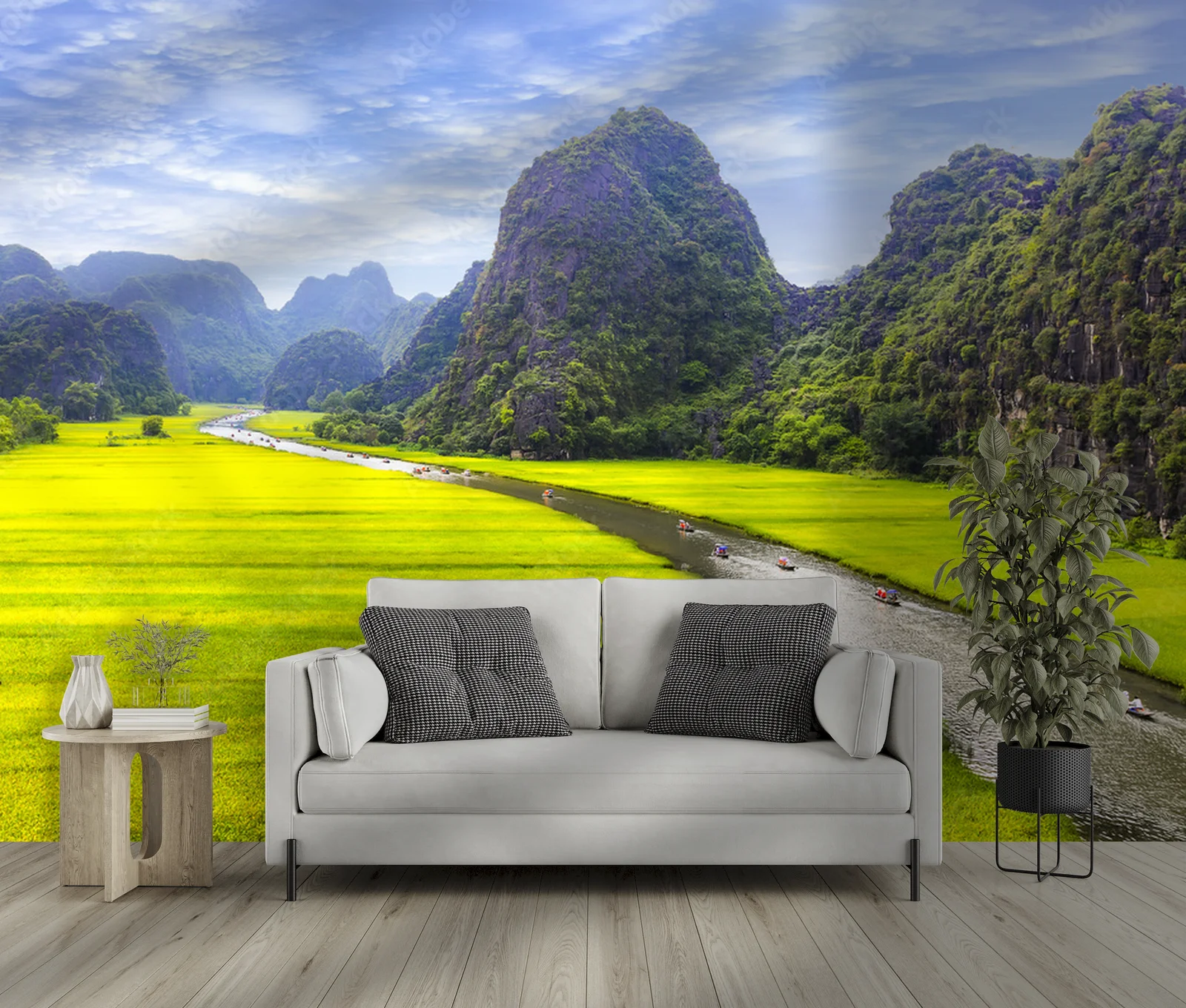 Malownicze pejzaże Ninh Binh w wiosennych barwach
