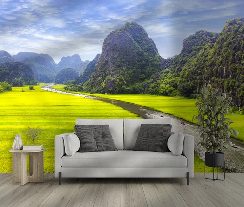 Malownicze pejzaże Ninh Binh w wiosennych barwach