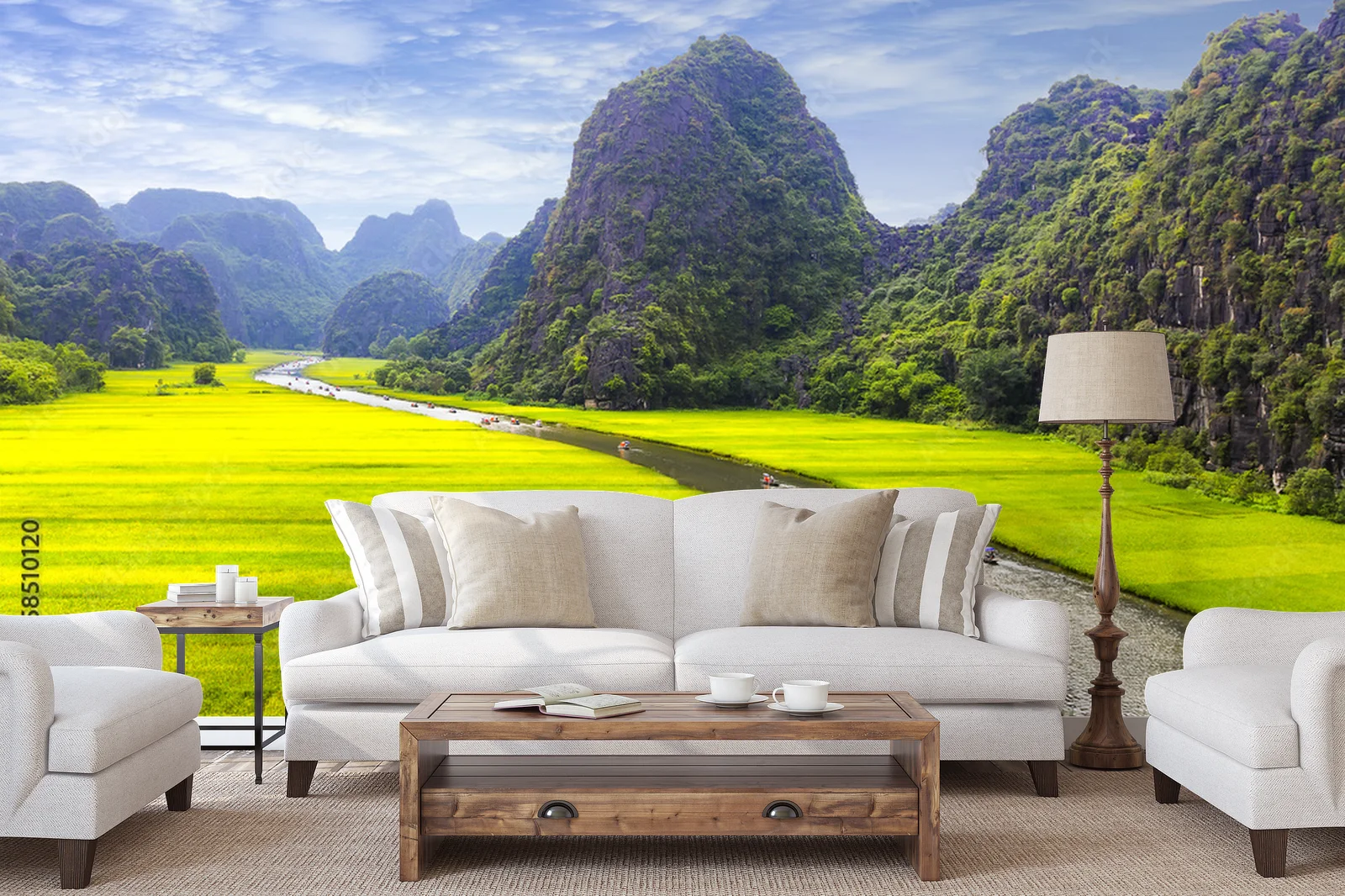Malownicze pejzaże Ninh Binh w wiosennych barwach