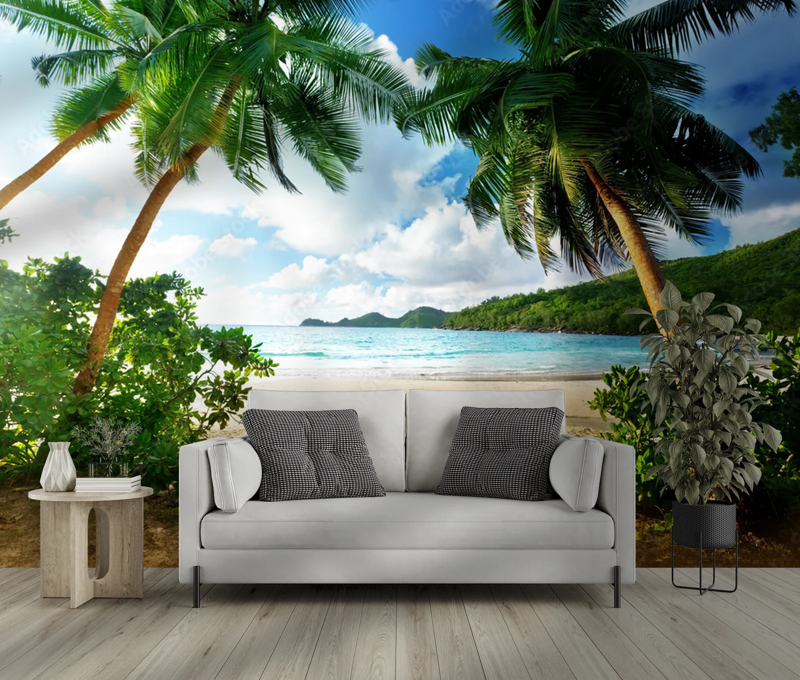 Zachód słońca na plaży - Mahé, Seychelles
