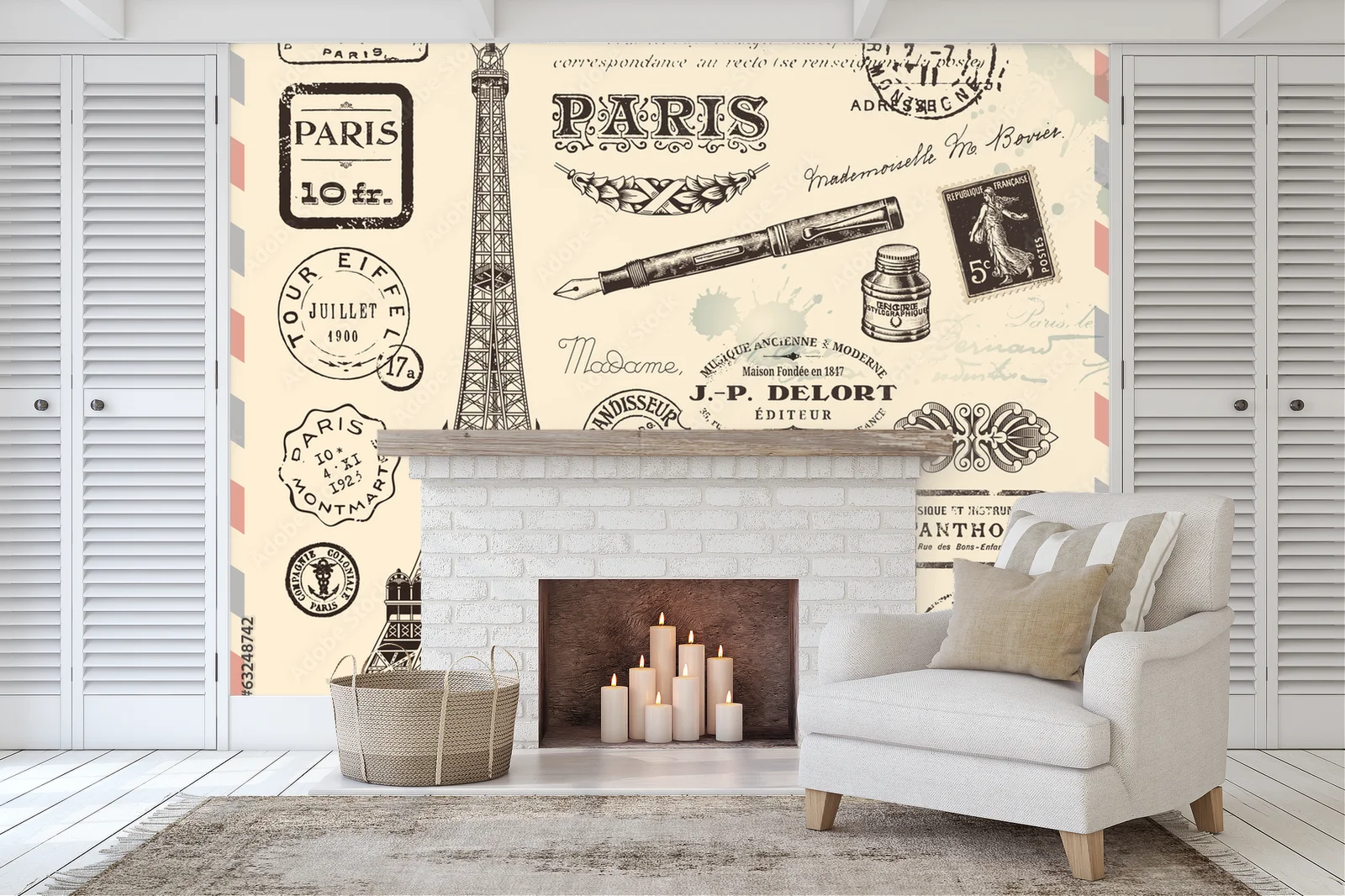 Paris skóry sentymentów w pastelowych odcieniach