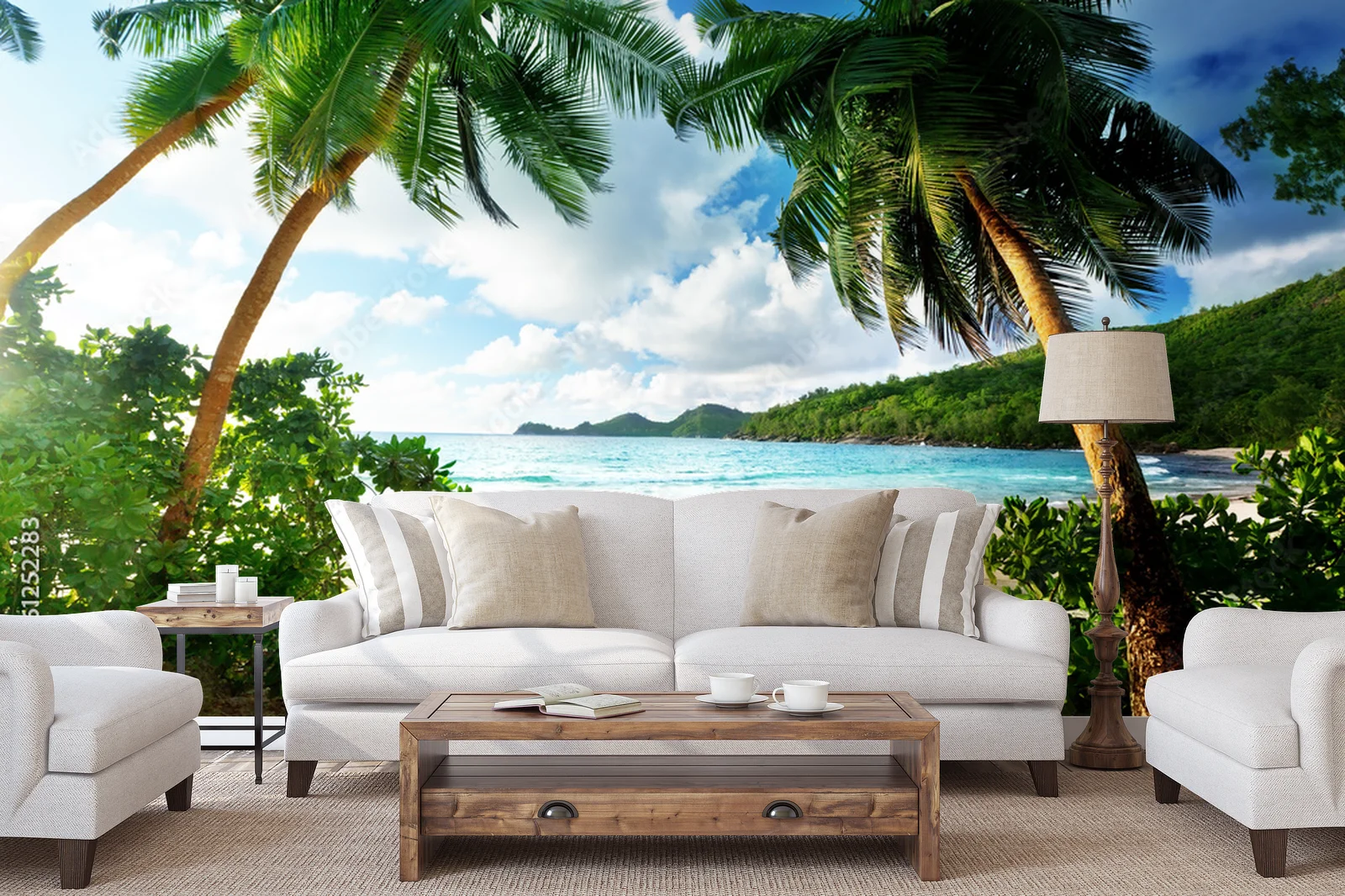 Zachód słońca na plaży - Mahé, Seychelles