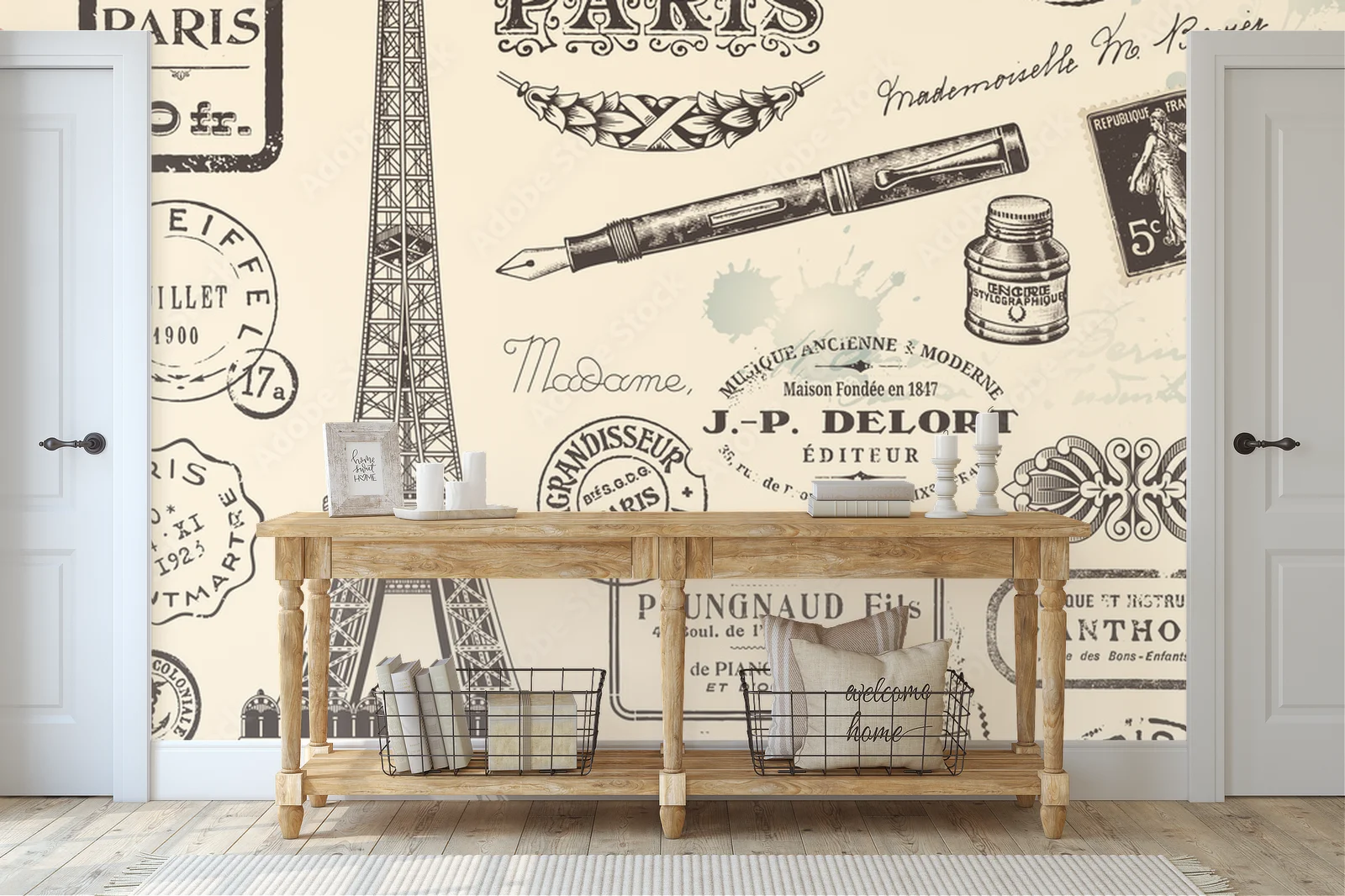 Paris skóry sentymentów w pastelowych odcieniach