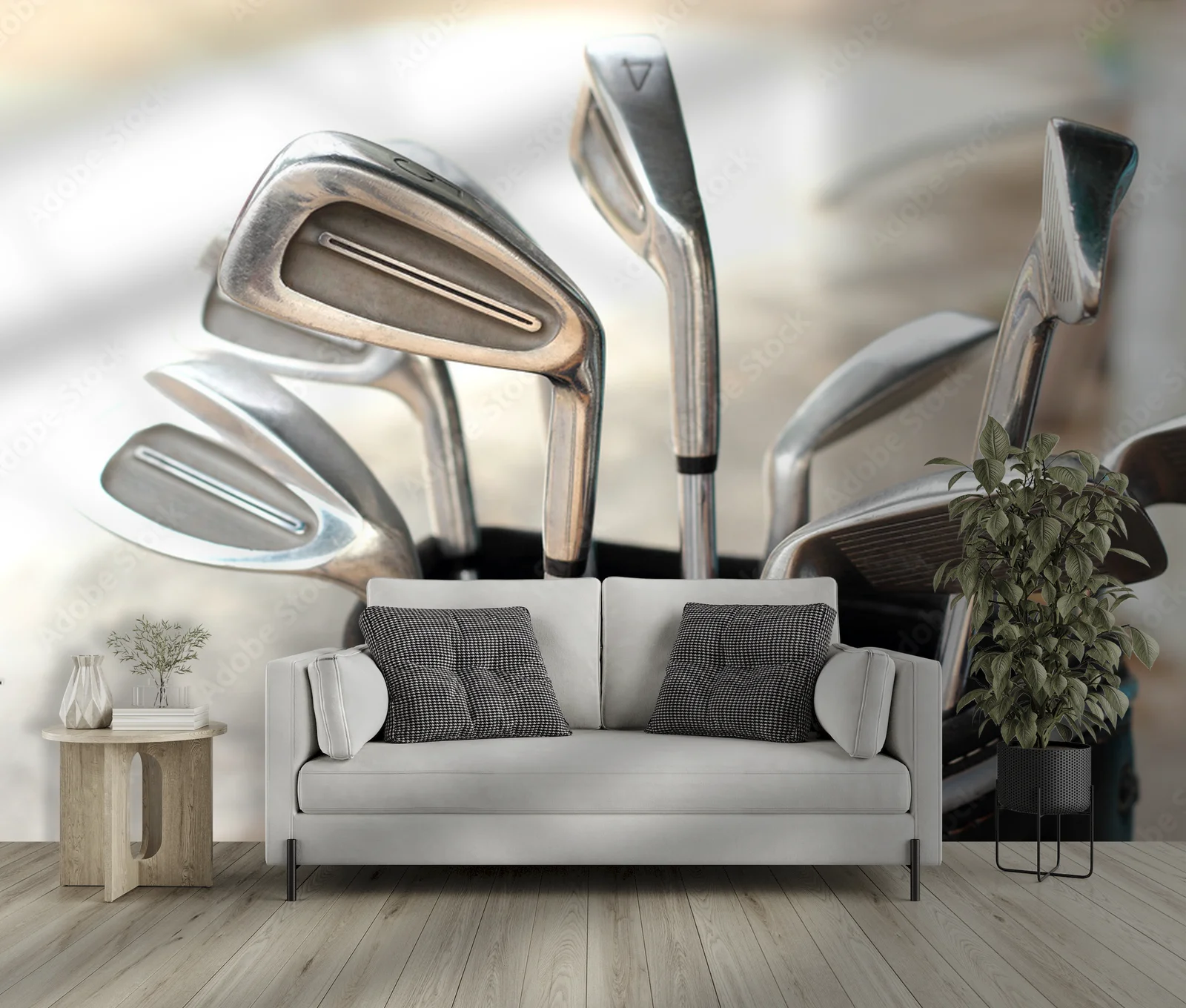 Eleganckie metalowe akcesoria golfowe w harmonijnym zestawieniu