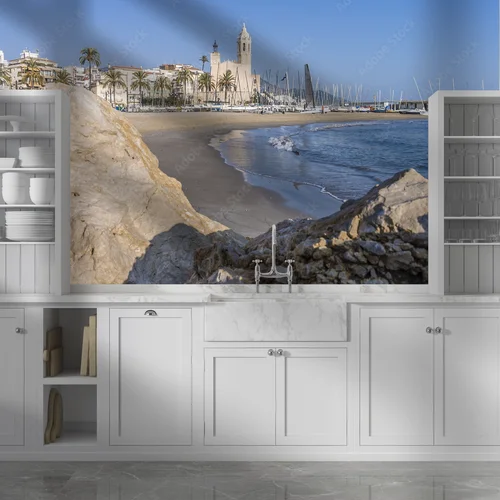 Niebieska harmonia w Sitges: Świątynia Sant Bartomeu