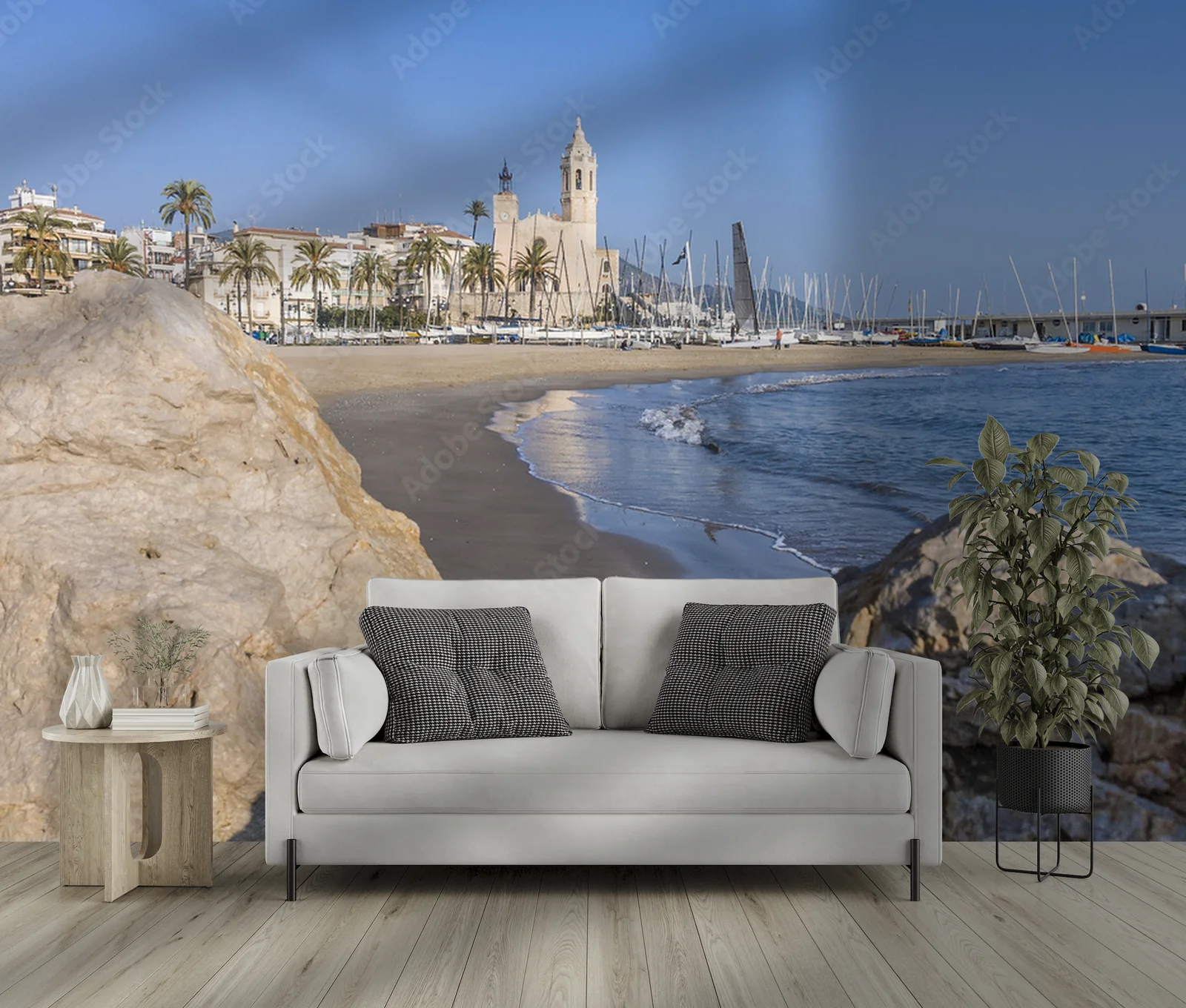 Niebieska harmonia w Sitges: Świątynia Sant Bartomeu